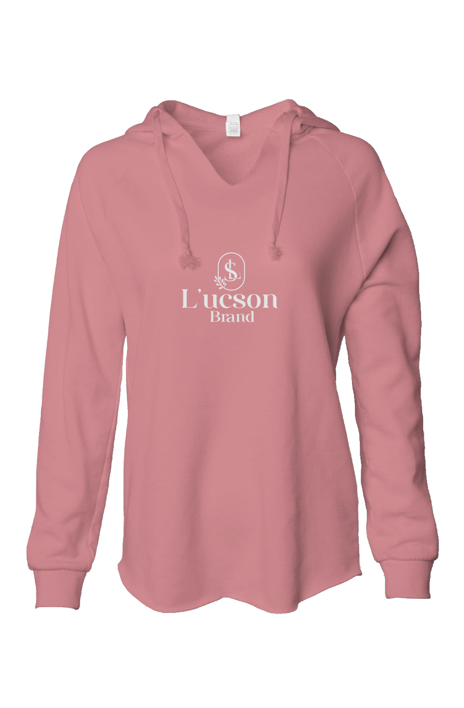 L'ucson Brand Womens Lightweight Wash Hooded Sweatshirt