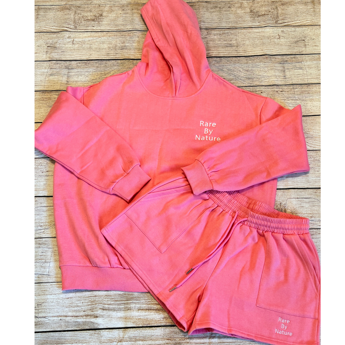 Rare By Nature Hoodie & Drawstring Short Set