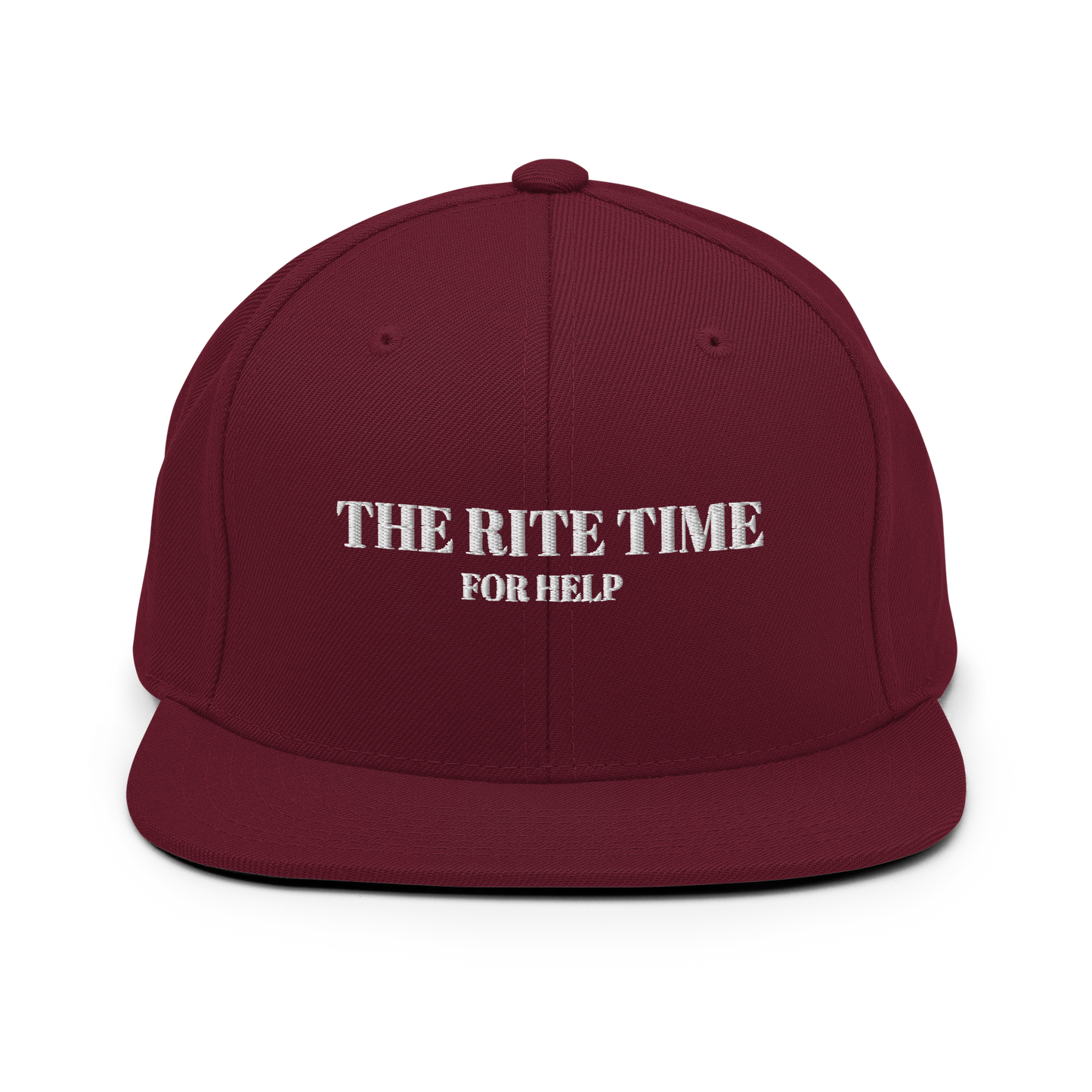 Snapback Hat The Rite Time For Help