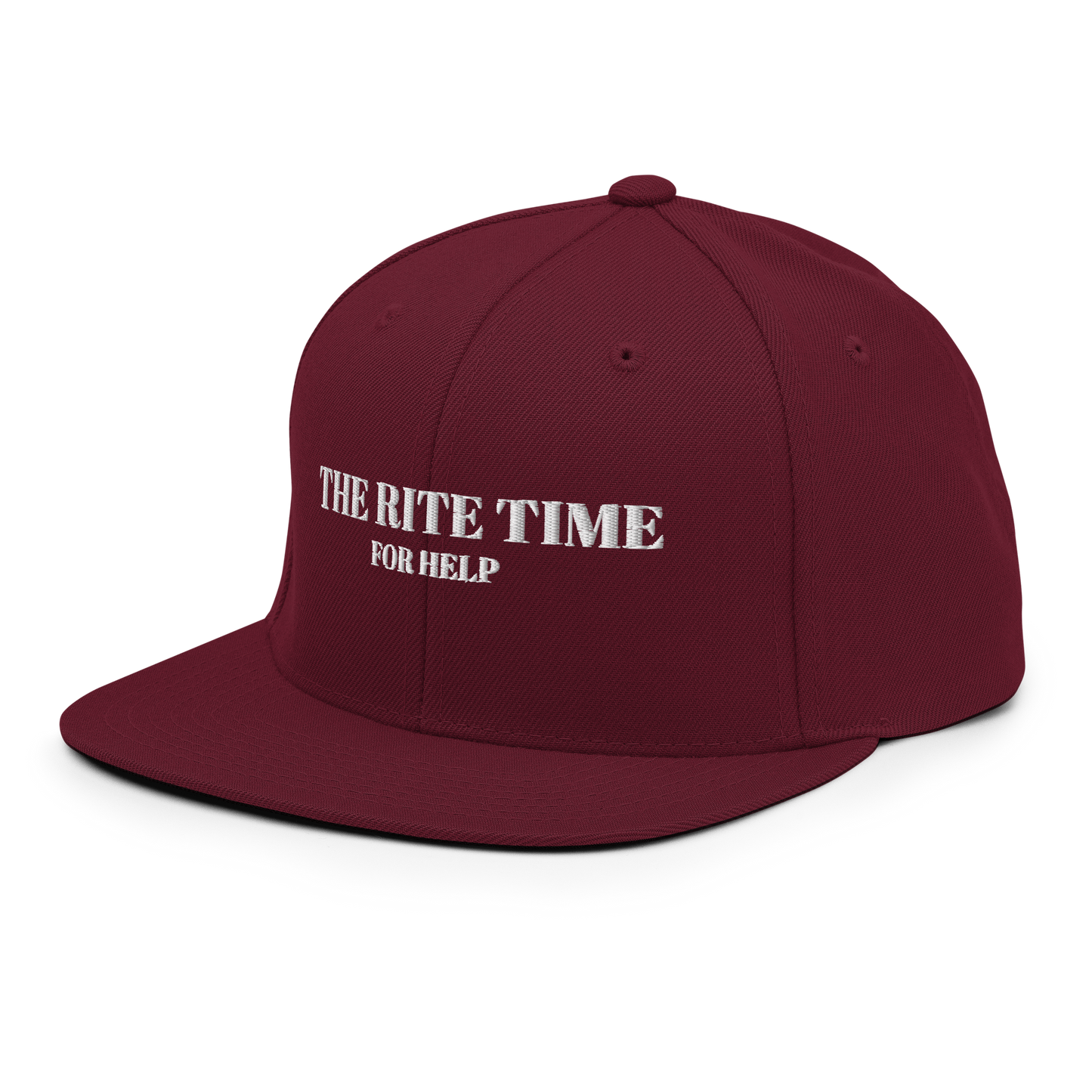 Snapback Hat The Rite Time For Help