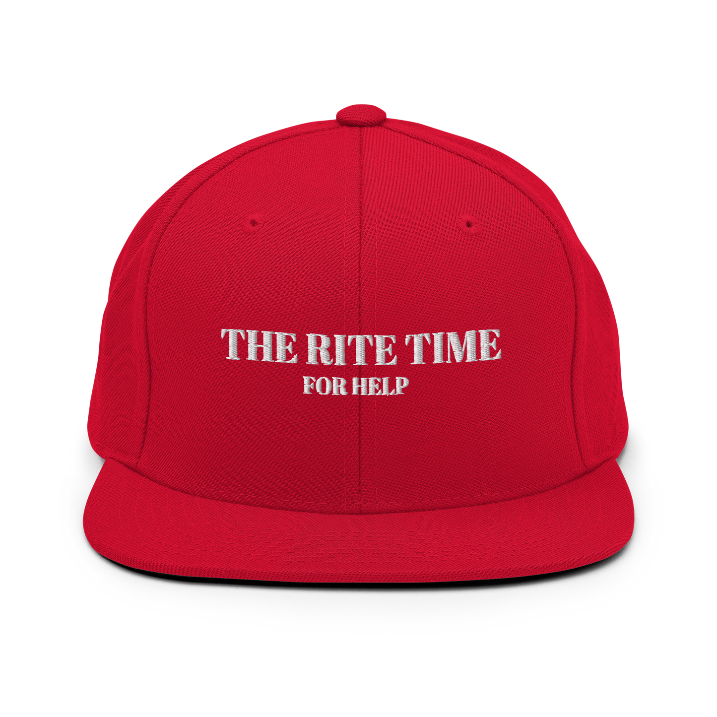 Snapback Hat The Rite Time For Help