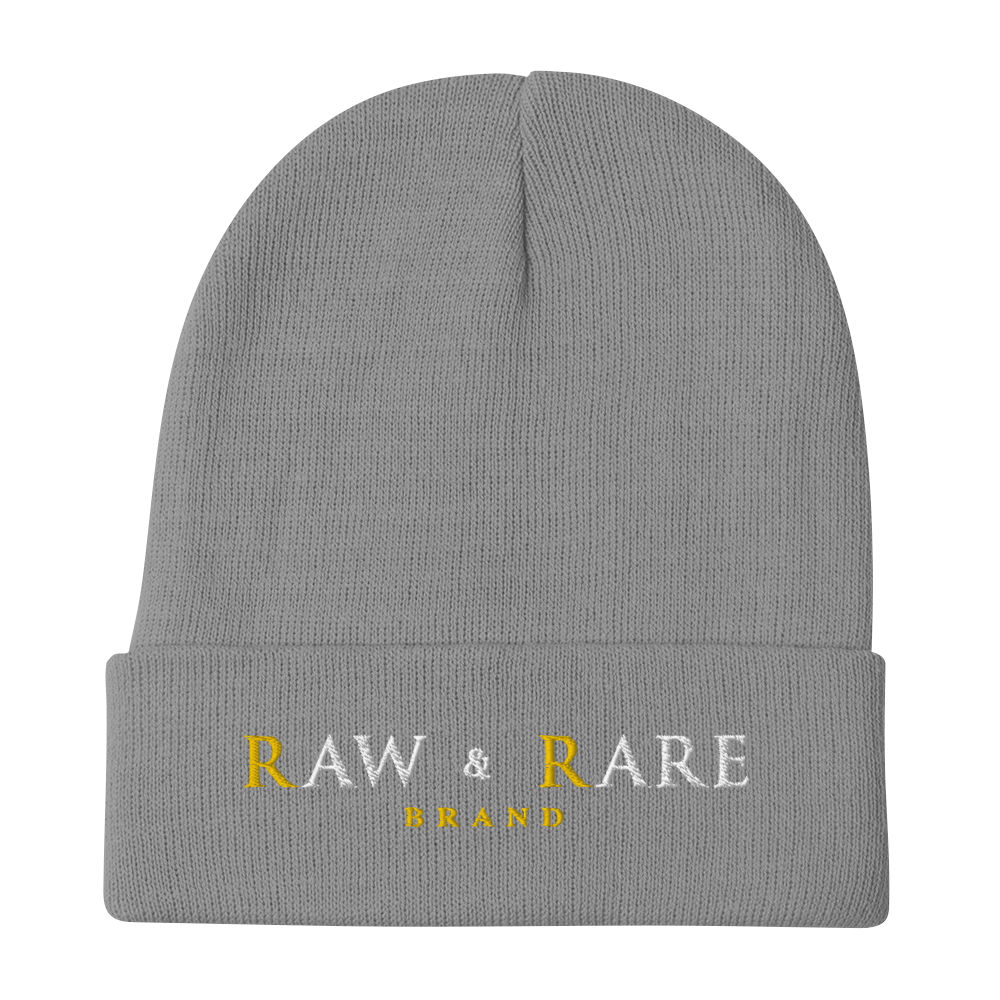 Raw & Rare Brand Embroidered Beanie