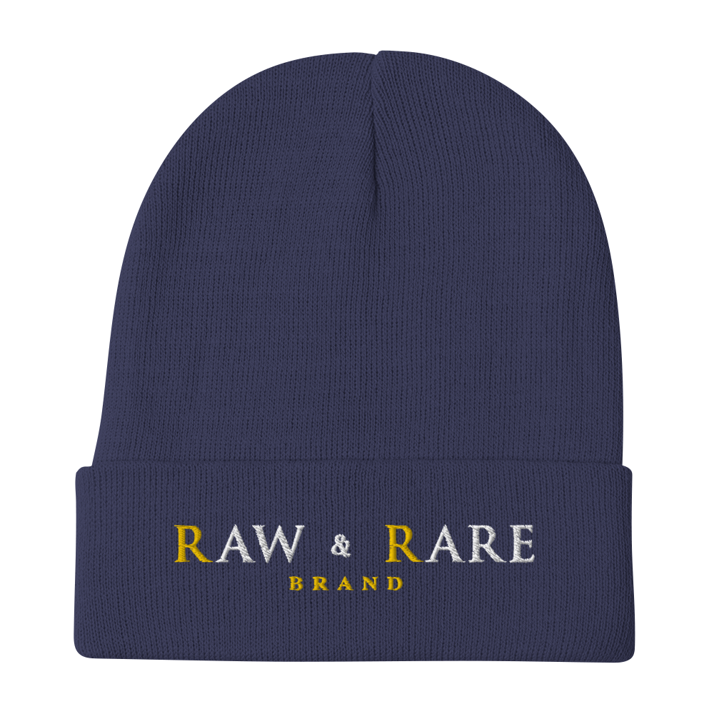 Raw & Rare Brand Embroidered Beanie