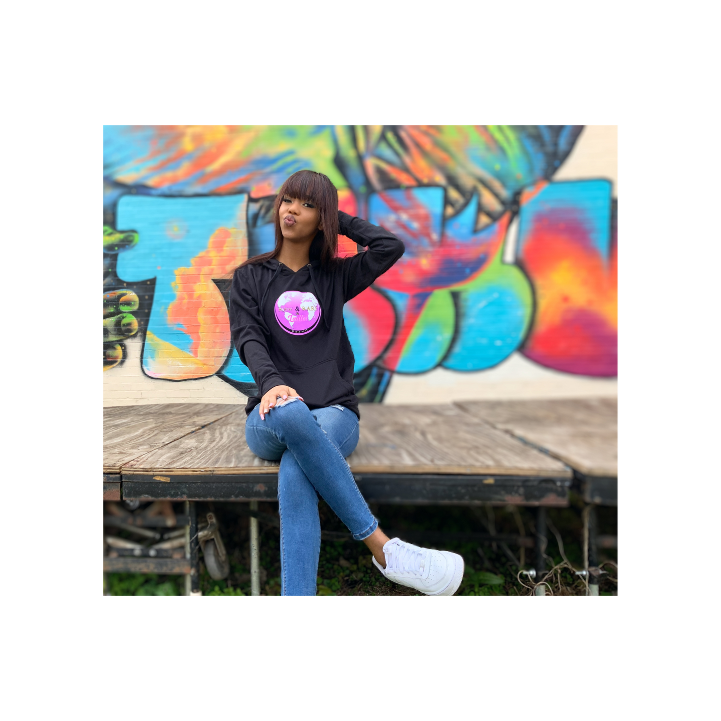 Raw & Rare Brand Ladies World Hoodie