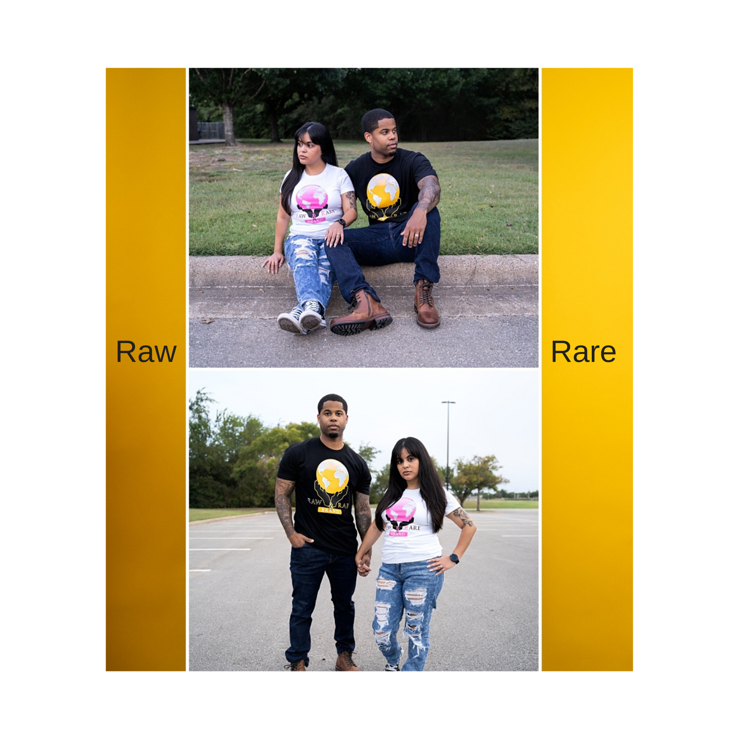Raw & Rare Brand World Tee Set