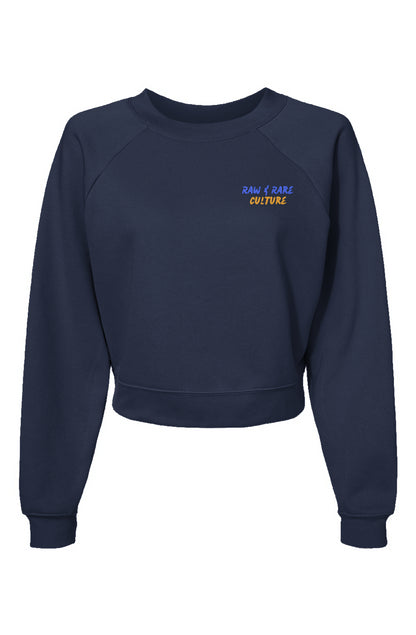 Raw & Rare Cullture Womens Raglan Pullover Fleece Sweatshirt