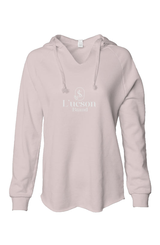 L'ucson Brand Womens Lightweight Wash Hooded Sweatshirt