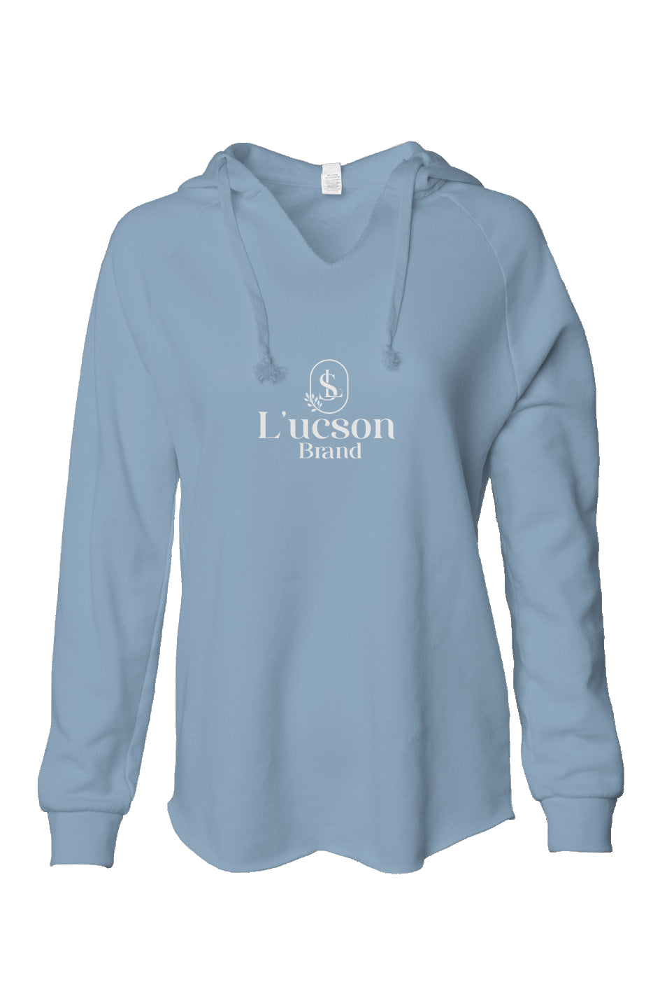 L'ucson Brand Womens Lightweight Wash Hooded Sweatshirt