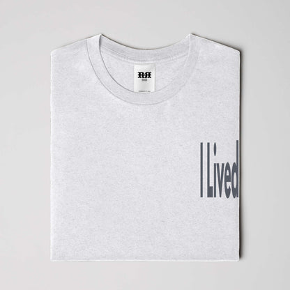 I Lived heather t shirt