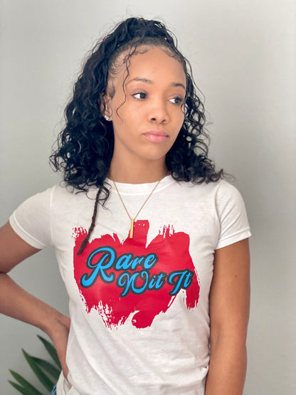 Rare Wit It Ladies TEE
