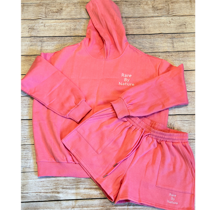 Rare By Nature Hoodie & Drawstring Short Set