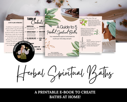 A Guide to 5 Herbal Spiritual Baths eBook