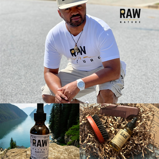 Raw By Nature Beard Oil & TEE Bundle Set