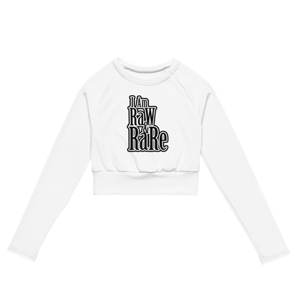 I Am Raw & Rare long-sleeve crop top