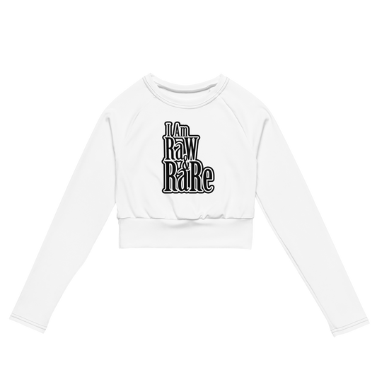 I Am Raw & Rare long-sleeve crop top