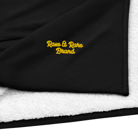 Raw & Rare Brand  sherpa blanket