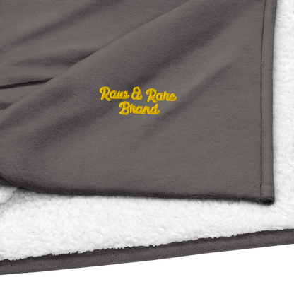 Raw & Rare Brand  sherpa blanket