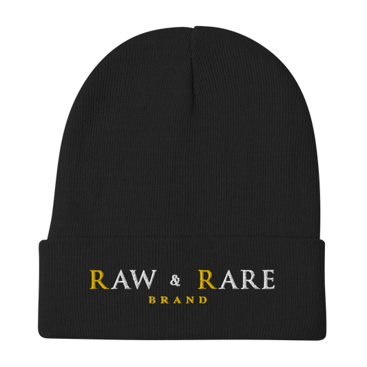 Raw & Rare Brand Embroidered Beanie