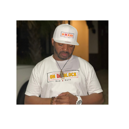 on da block with RAW & RARE T-shirt