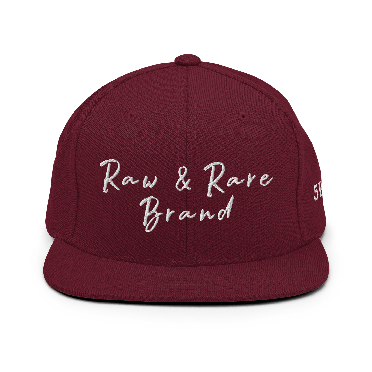 Raw & Rare Brand Script Snapback Hat