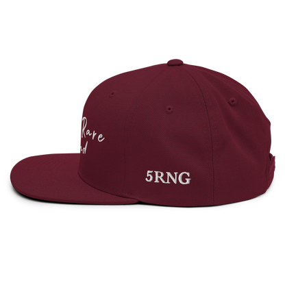 Raw & Rare Brand Script Snapback Hat
