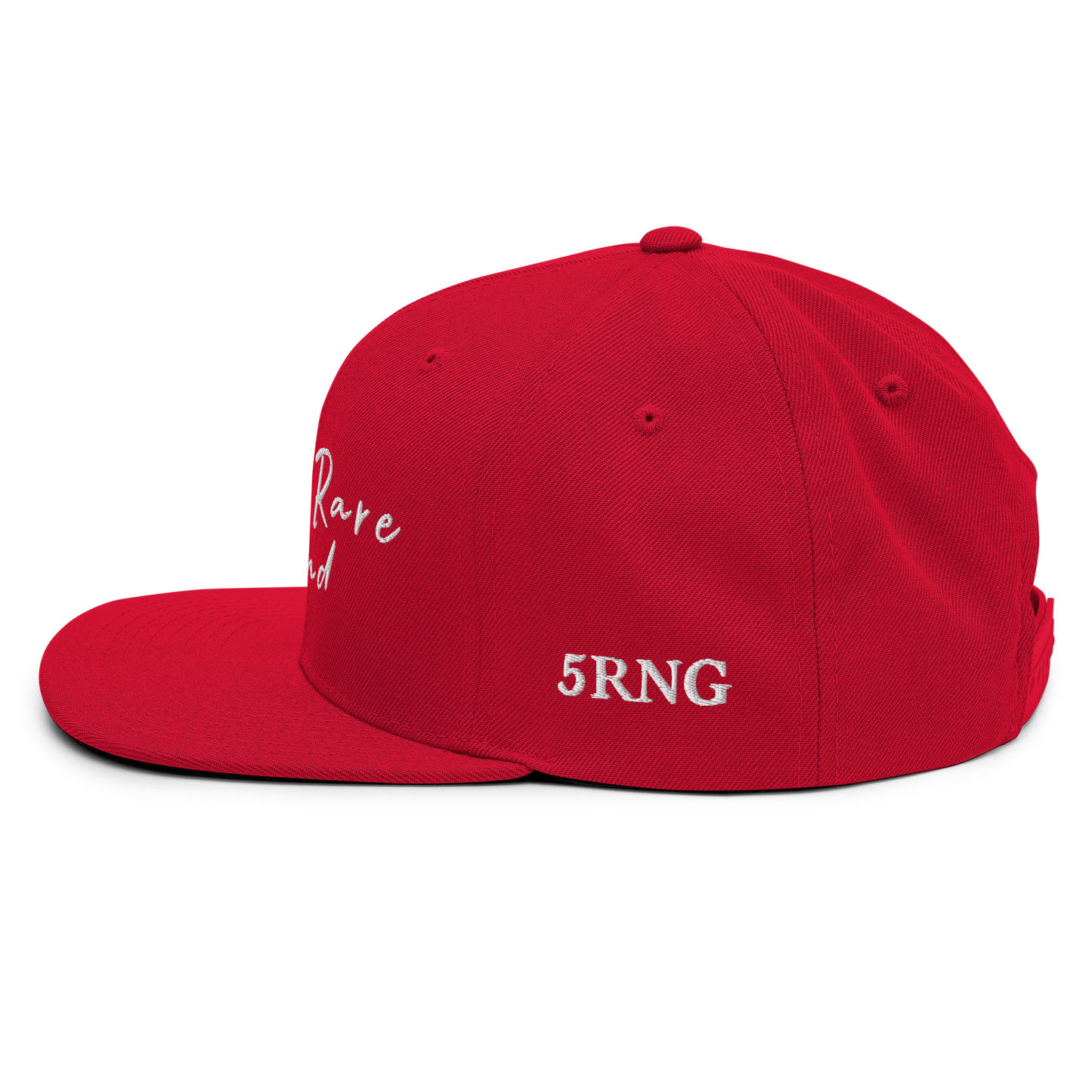 Raw & Rare Brand Script Snapback Hat