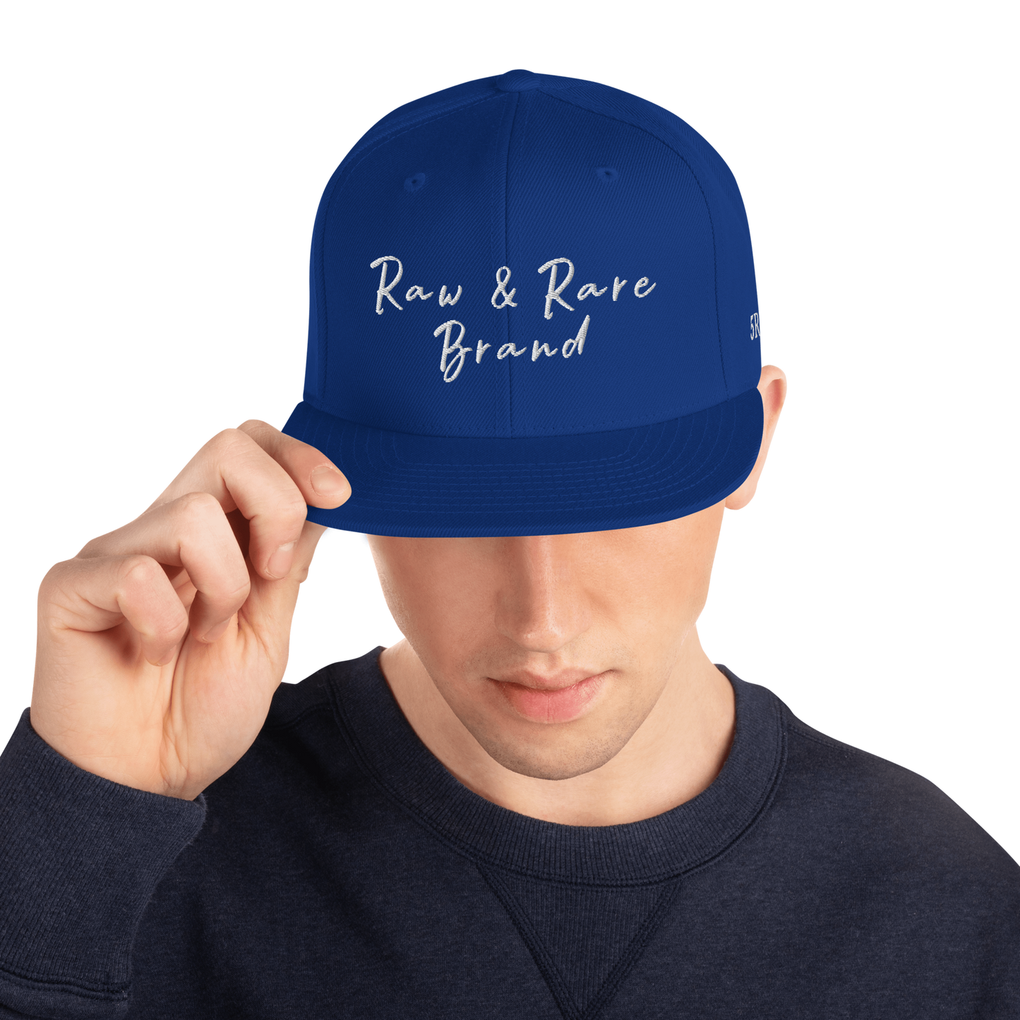 Raw & Rare Brand Script Snapback Hat