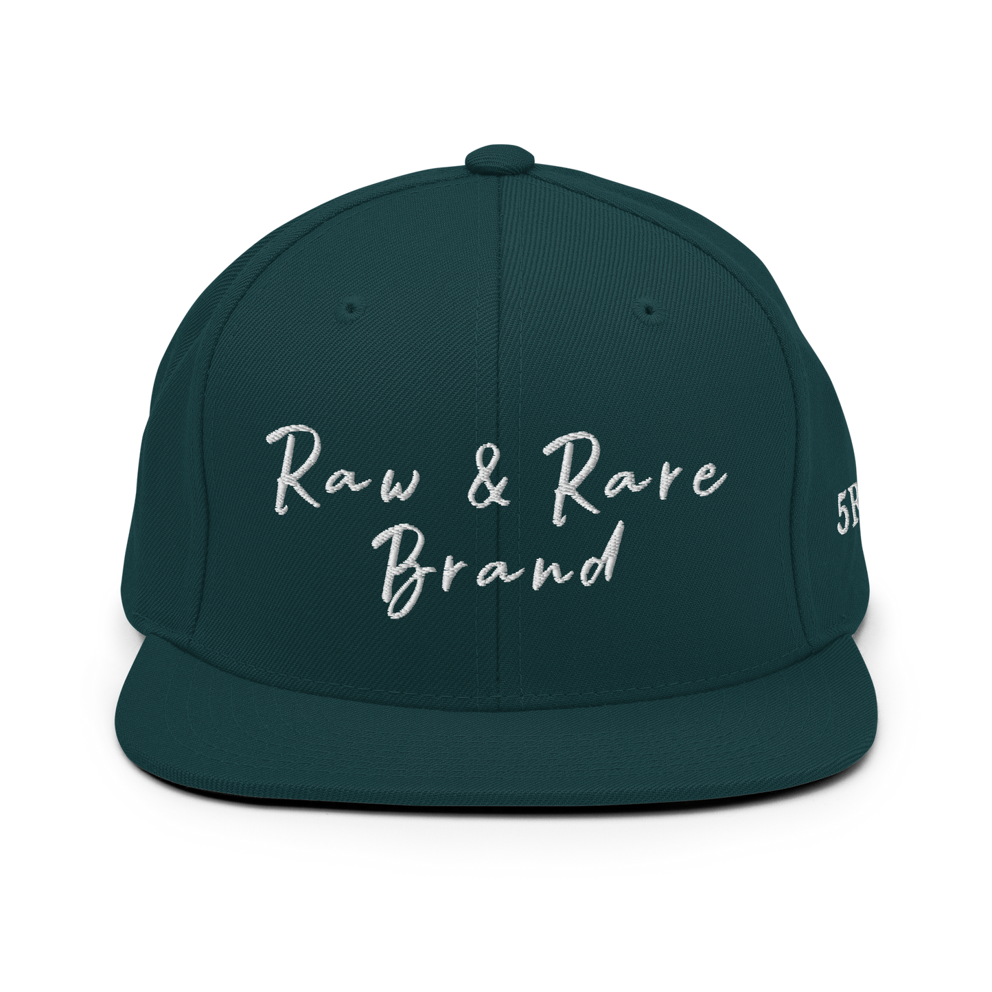 Raw & Rare Brand Script Snapback Hat